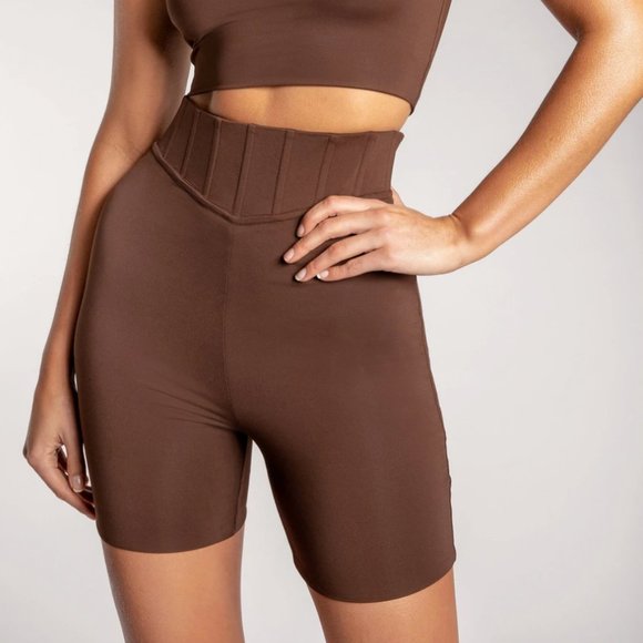 Meshki Pants - Chaya High Waisted Boned Bike Short